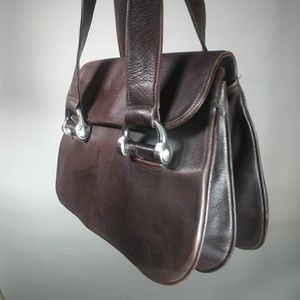 Rare Patrick Cox Wannabe Brown Leather Purse